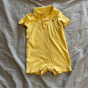 18 mos baby boy summer romper, yellow, Ralph Lauren